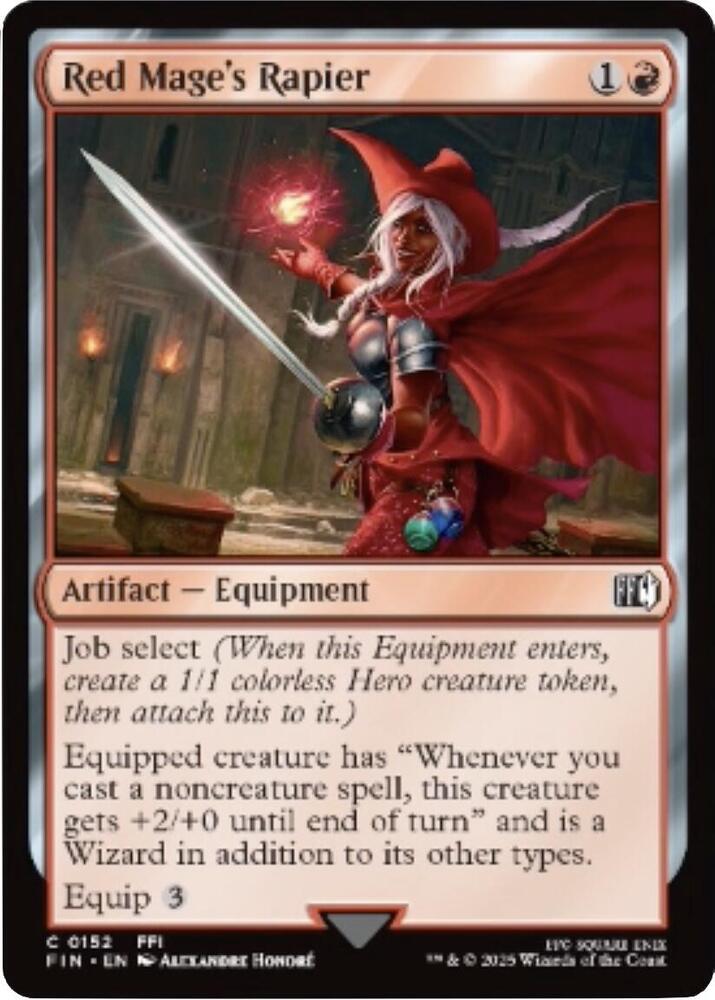 Red Mage's Rapier, FIN, 152, NM