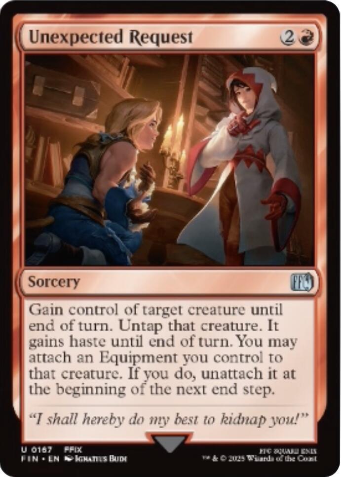 Unexpected Request, FIN, 167, NM, Foil