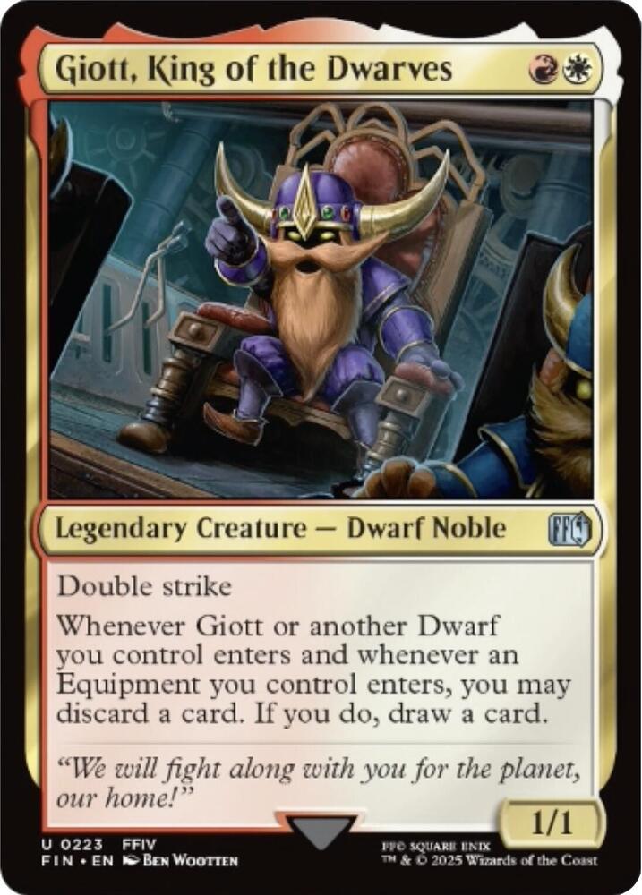 Giott, King of the Dwarves, FIN, 223, NM, Foil