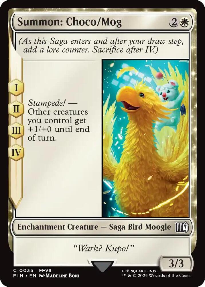 Summon: Choco/Mog, FIN, 35, NM