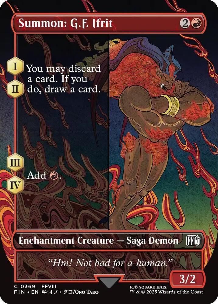 Summon: G.F. Ifrit (Borderless), FIN, 369, NM