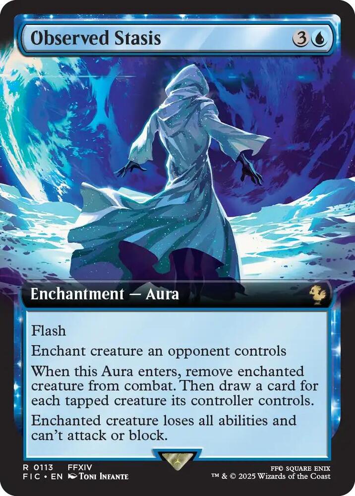 Observed Stasis (Extended Art), FIC, 113, NM, Foil