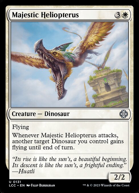 Majestic Heliopterus front