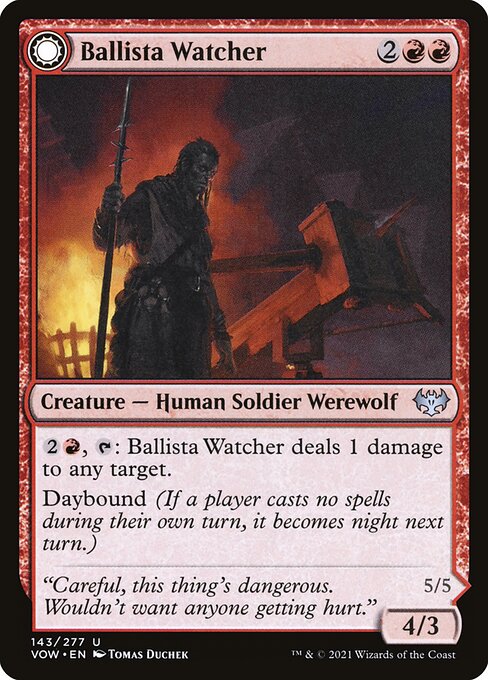 Ballista Watcher // Ballista Wielder (Innistrad: Crimson Vow 143) - WZRD TCG