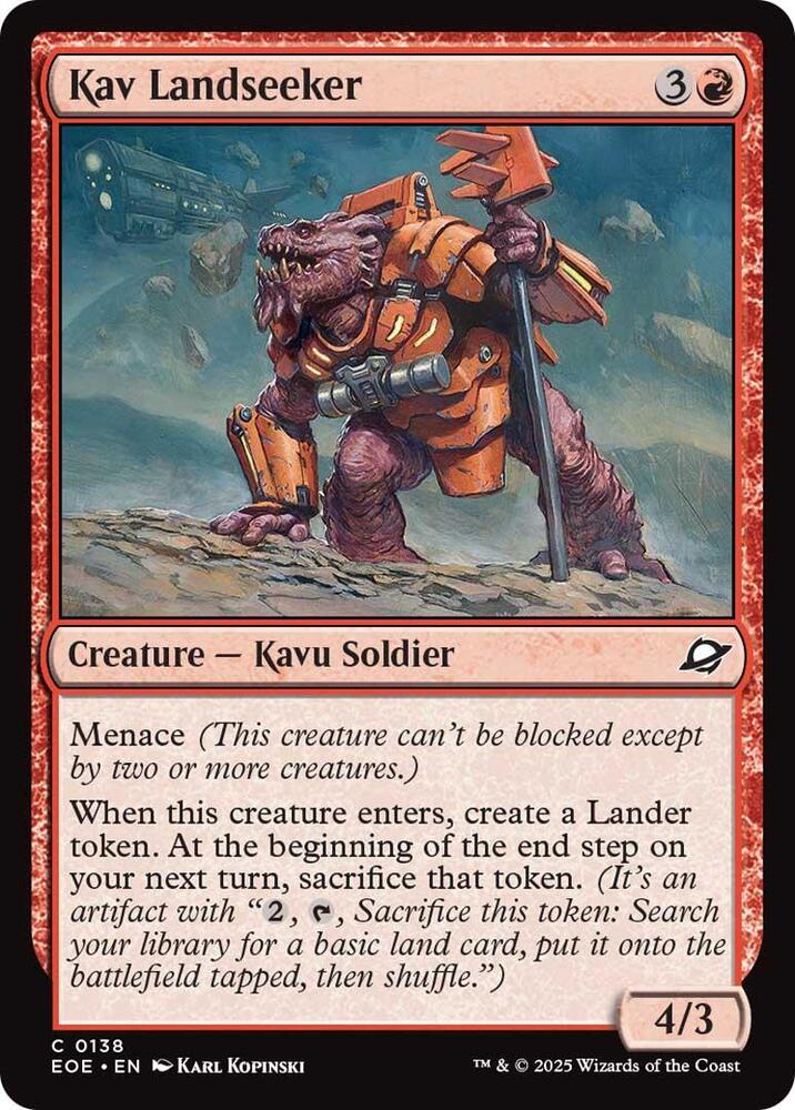 Kav Landseeker, EOE, 138, NM