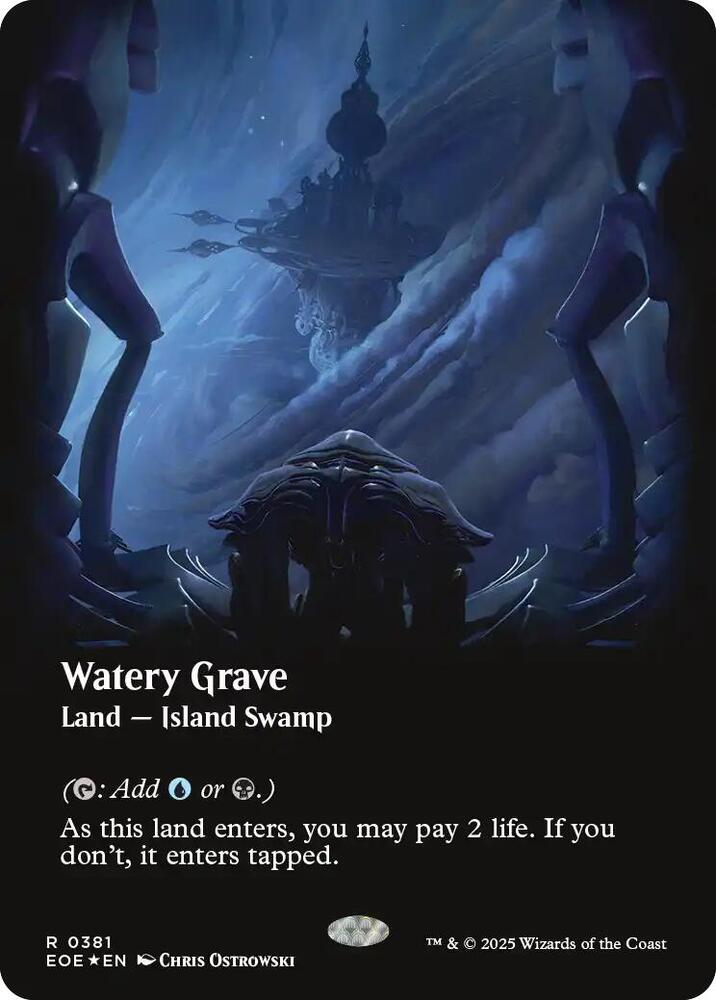 Watery Grave (Borderless) (Galaxy Foil),, 381, Near Mint, Foil