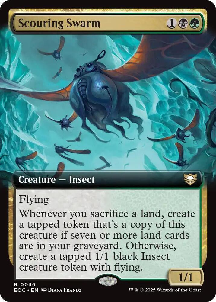 Scouring Swarm (Extended Art), EOC, 36, NM