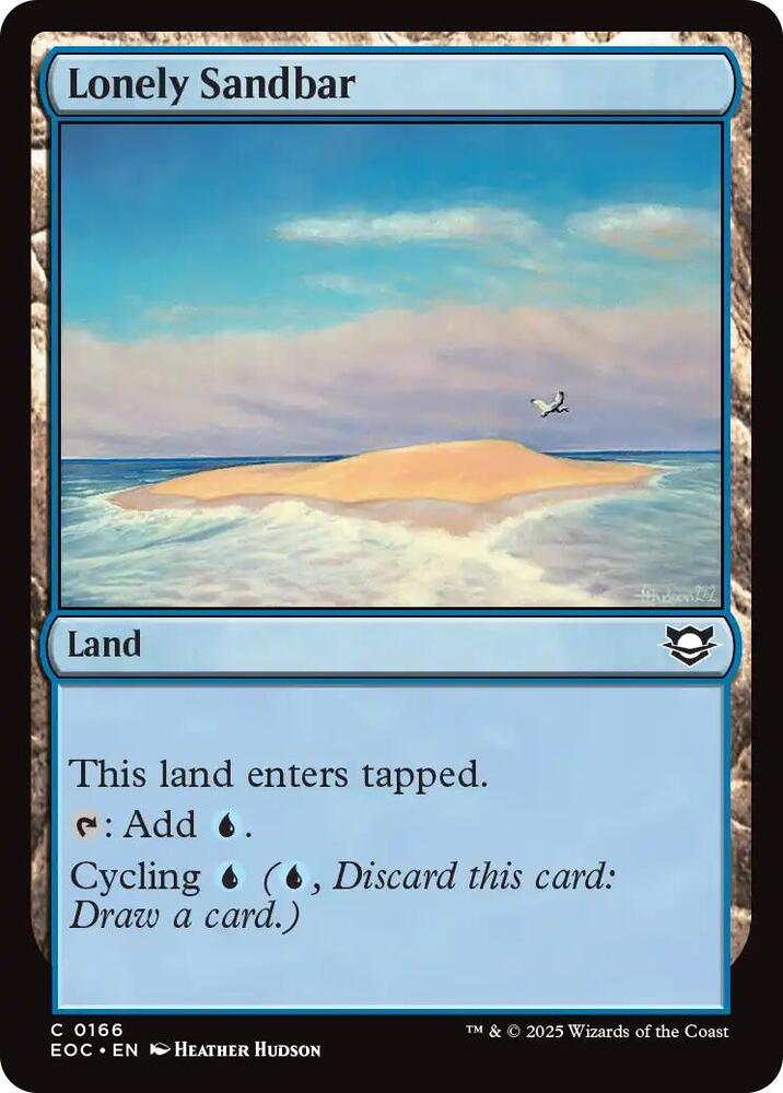 Lonely Sandbar, EOC, 166, NM