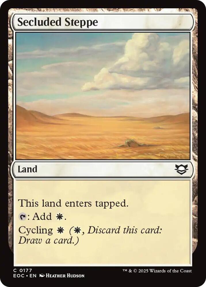Secluded Steppe, EOC, 177, NM