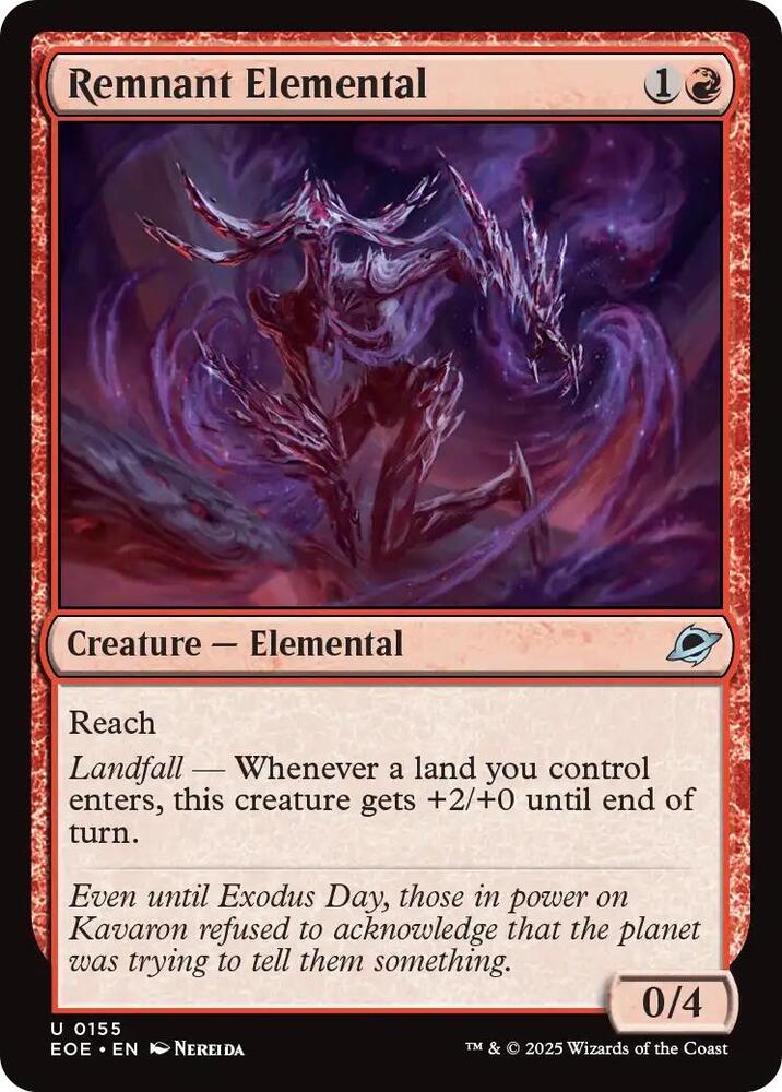 Remnant Elemental, EOE, 155, NM