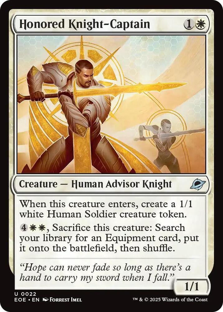 Honored Knight-Captain, EOE, 22, NM