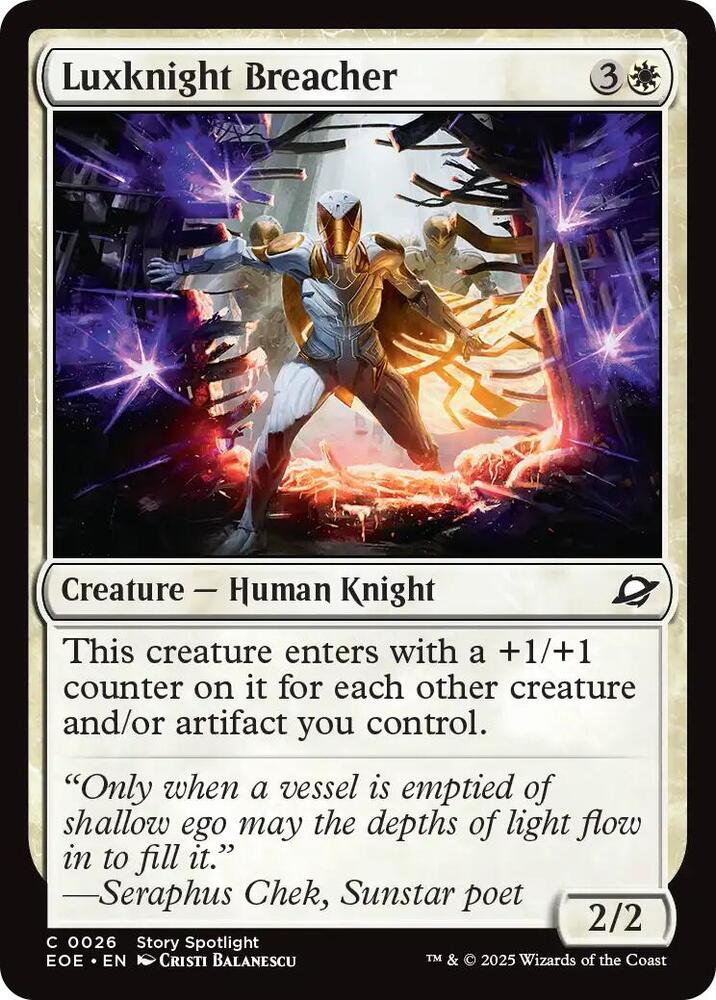Luxknight Breacher, EOE, 26, NM