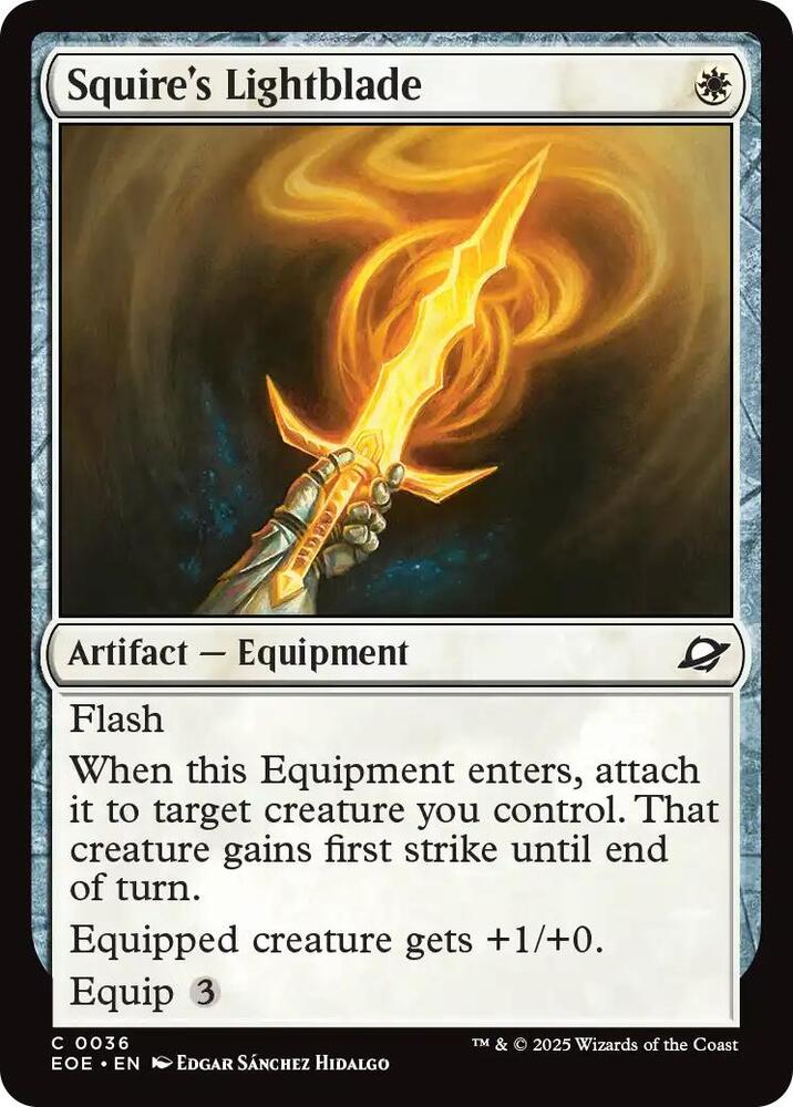 Squire's Lightblade, EOE, 36, NM