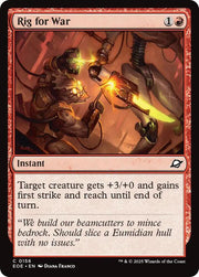 Rig for War, EOE, 156, NM, Foil
