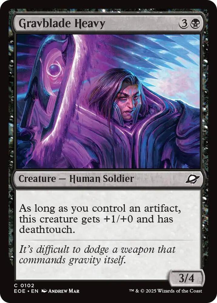 Gravblade Heavy, EOE, 102, NM
