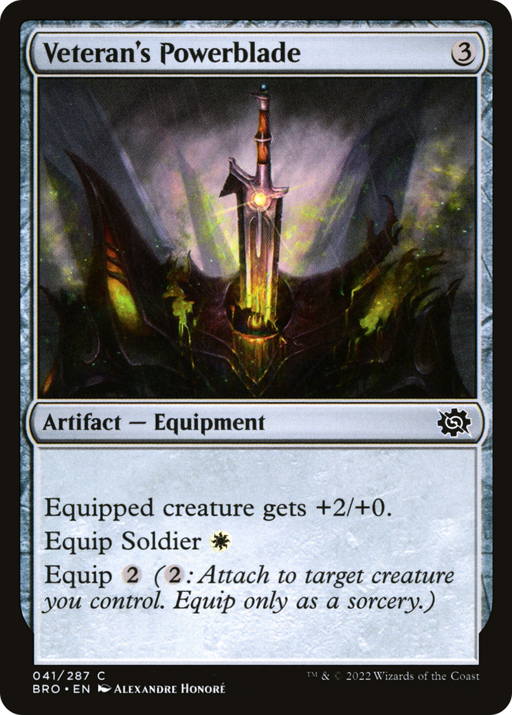 Veteran's Powerblade (BRO) 41 - WZRD TCG