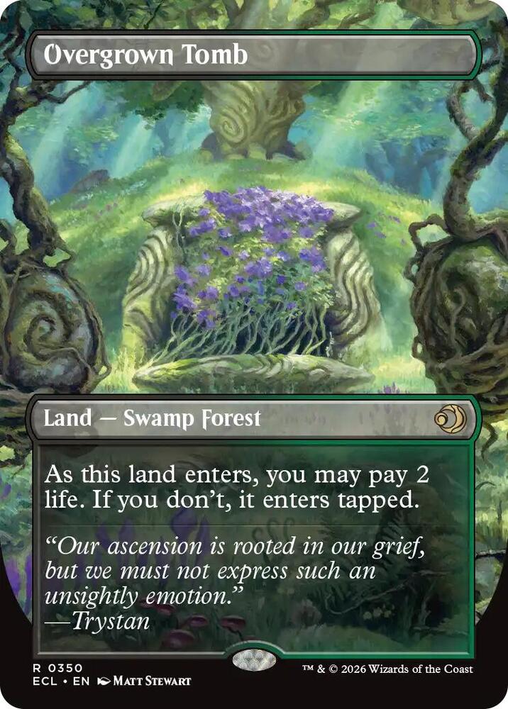 Overgrown Tomb (Borderless),, 350, Near Mint, Normal