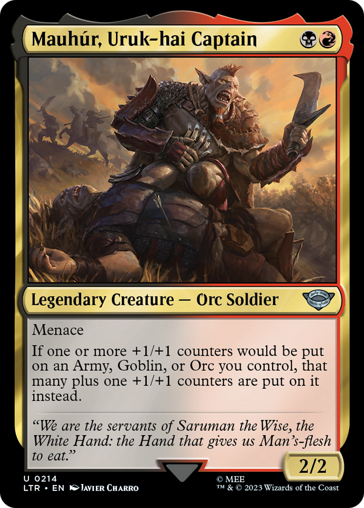 Mauhúr, Uruk-hai Captain (LTR) 214 - WZRD TCG
