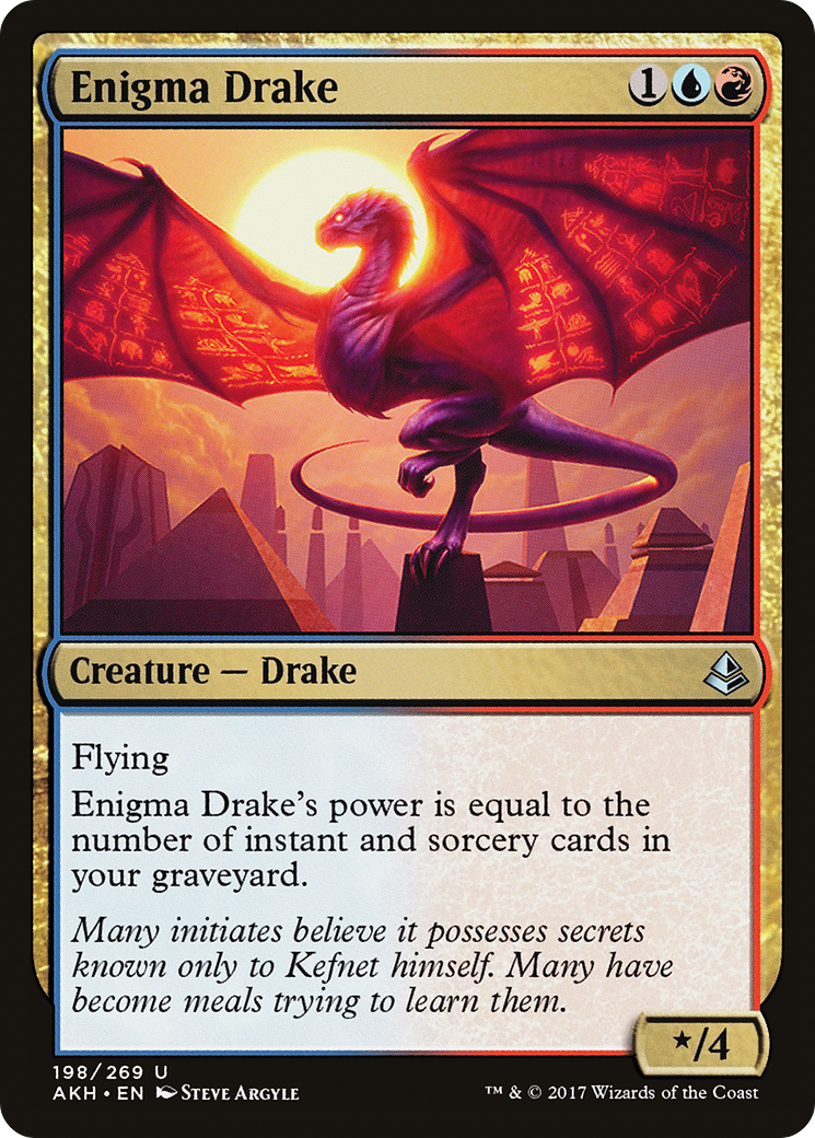 Enigma Drake (AKH) 198 - WZRD TCG