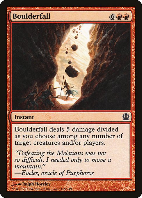 Boulderfall front