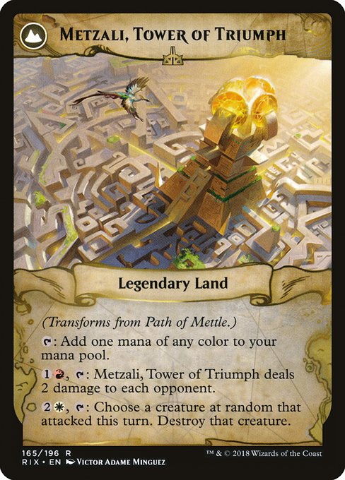 Path of Mettle // Metzali, Tower of Triumph (Back)