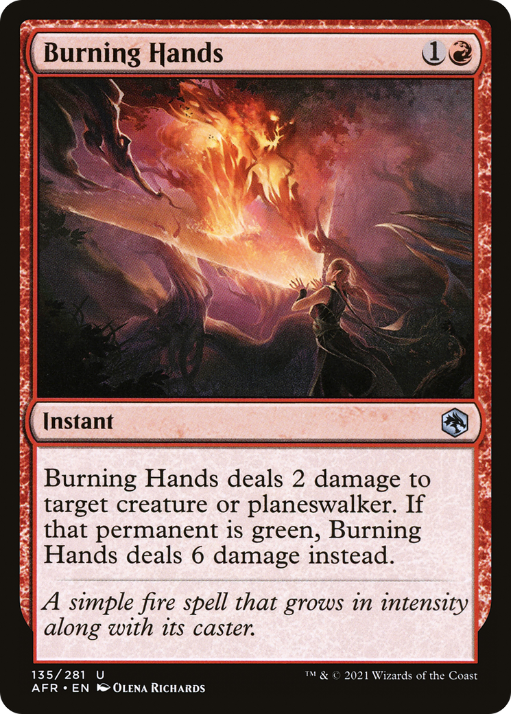 Burning Hands (AFR) 135 - WZRD TCG
