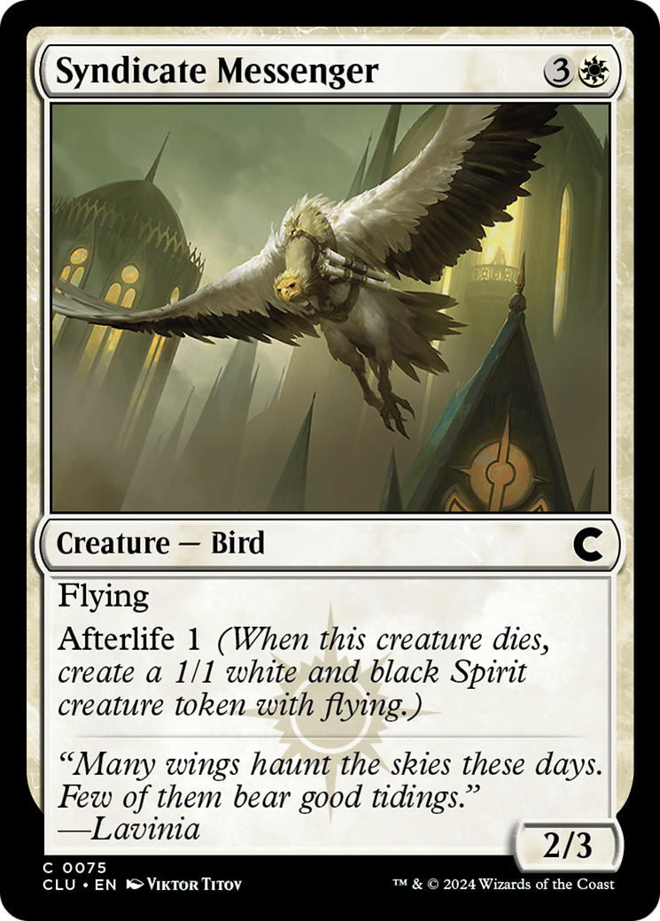 Syndicate Messenger (CLU) 75 - WZRD TCG
