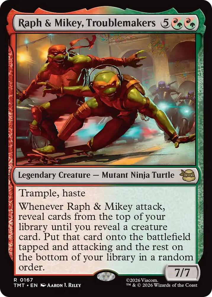Raph & Mikey, Troublemakers, TMT, 167, NM