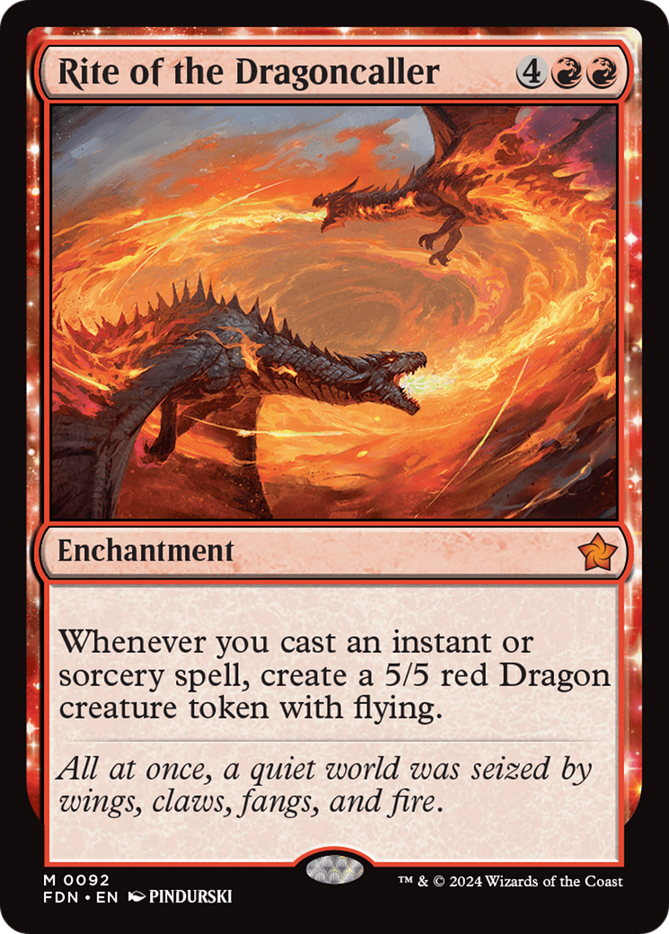 Rite of the Dragoncaller (FDN) 92 - WZRD TCG