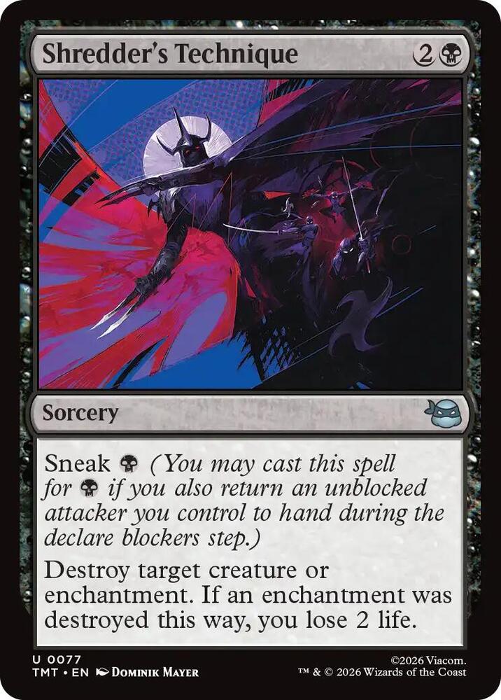 Shredder's Technique, TMT, 77, NM