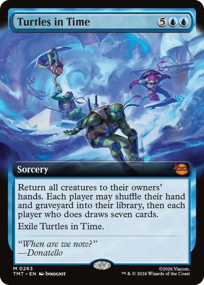 Turtles in Time (Extended Art), TMT, 263, NM