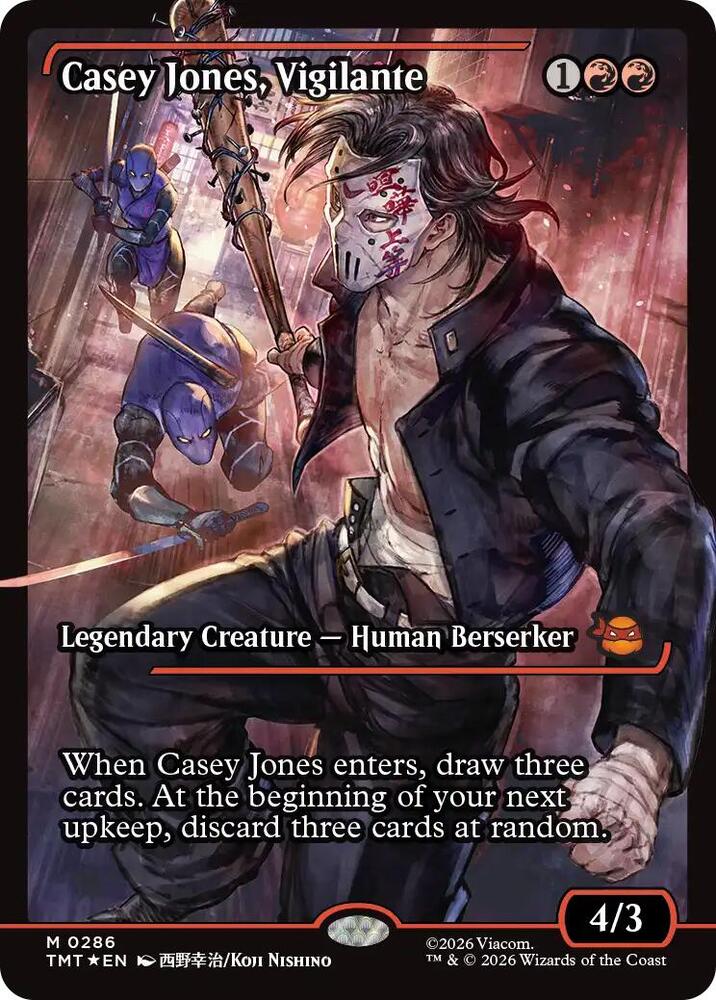 Casey Jones, Vigilante (Showcase), TMT, 286, NM, Foil