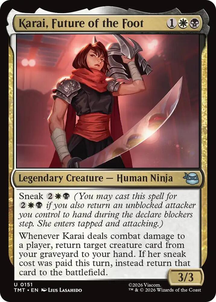 Karai, Future of the Foot, TMT, 151, NM, Foil