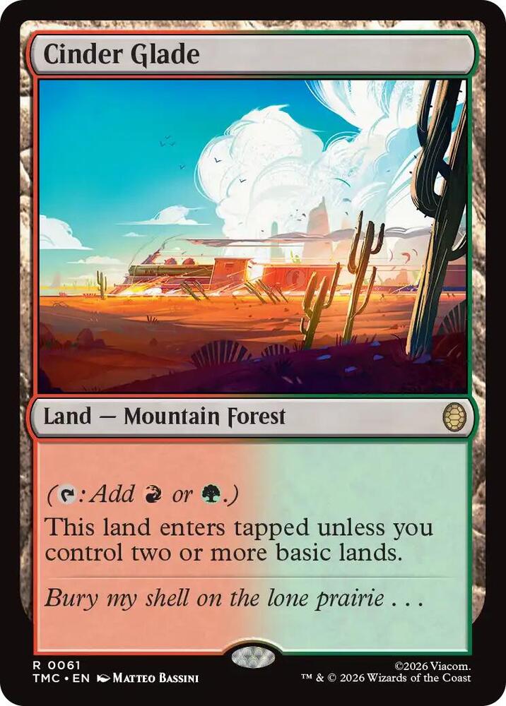 Cinder Glade, TMC, 61, NM