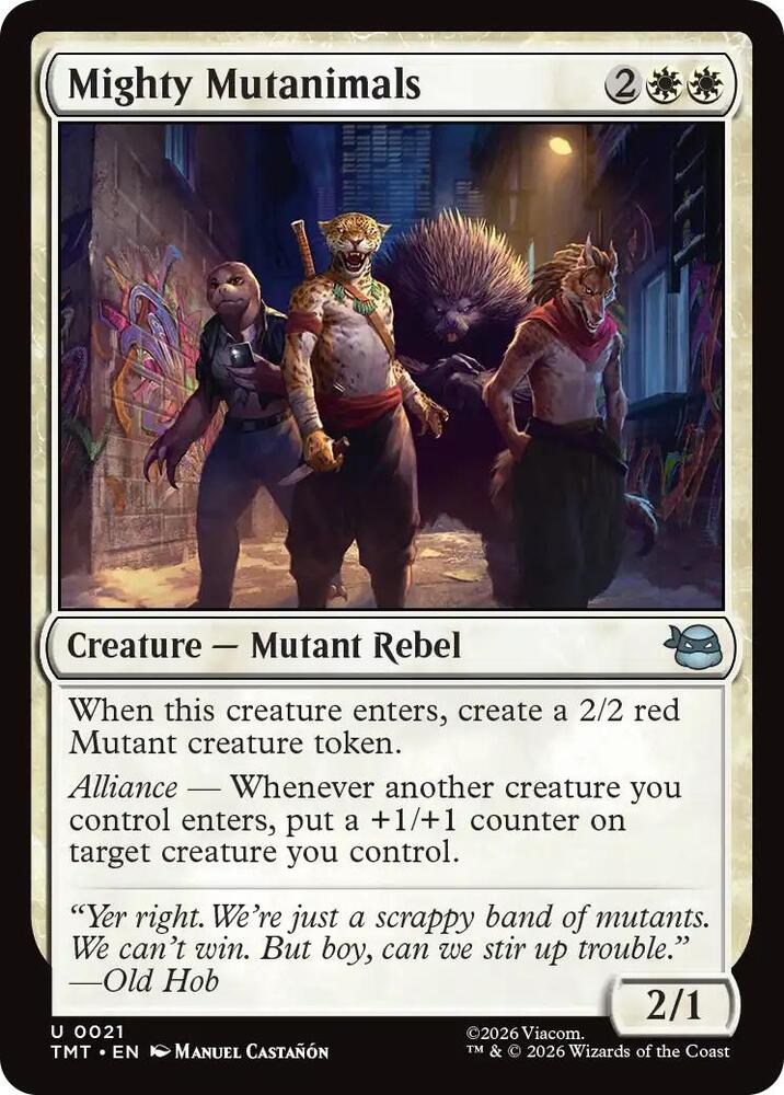 Mighty Mutanimals, TMT, 21, NM