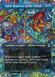 April, Reporter of the Weird (Borderless), TMT, 206, NM, Foil