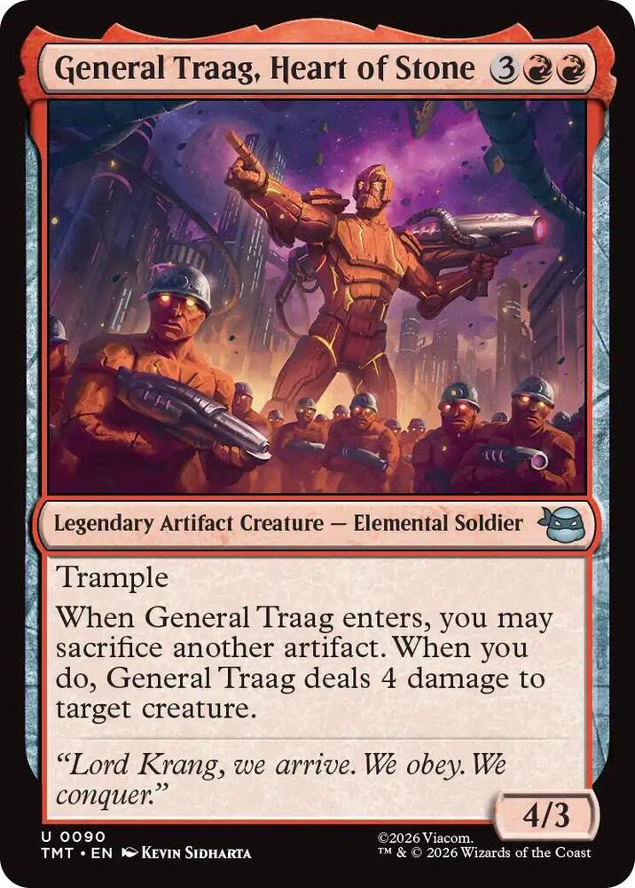 General Traag, Heart of Stone, TMT, 90, NM