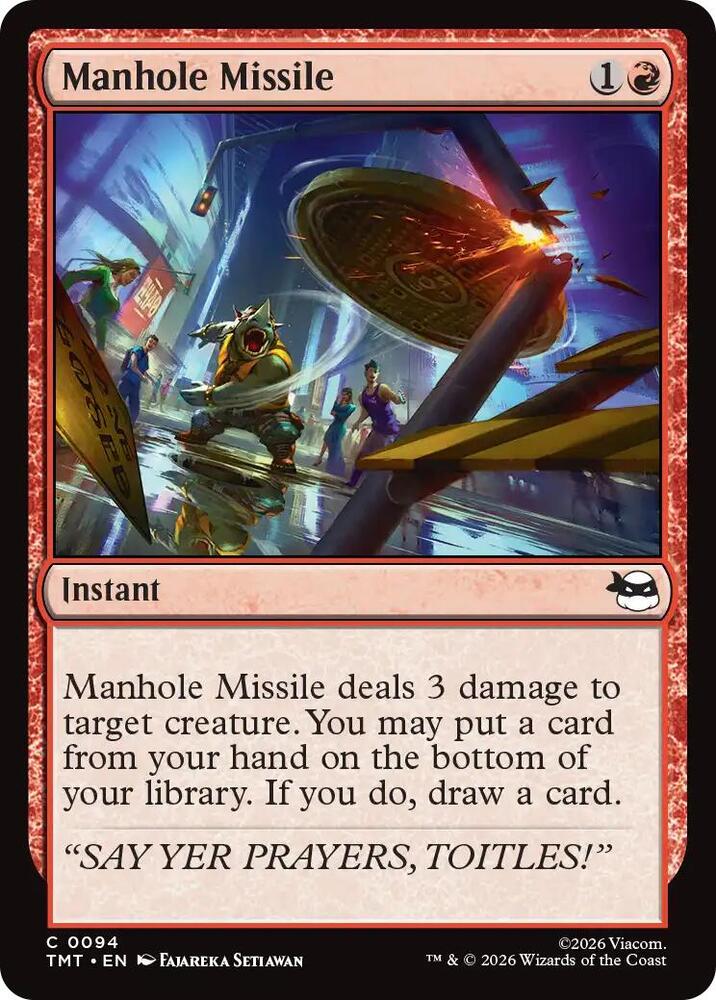 Manhole Missile, TMT, 94, NM