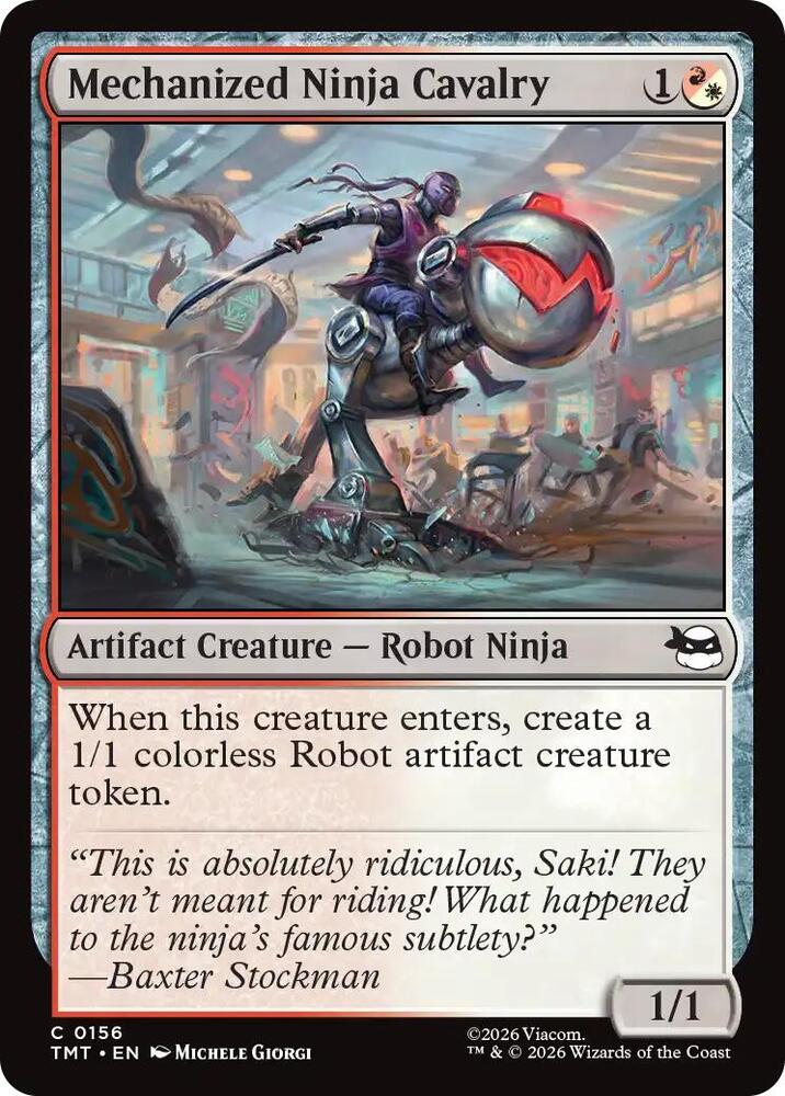 Mechanized Ninja Cavalry, TMT, 156, NM, Foil