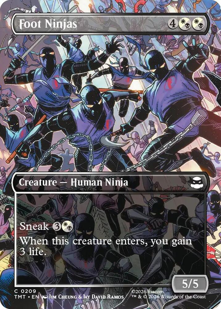 Foot Ninjas (Borderless), TMT, 209, NM