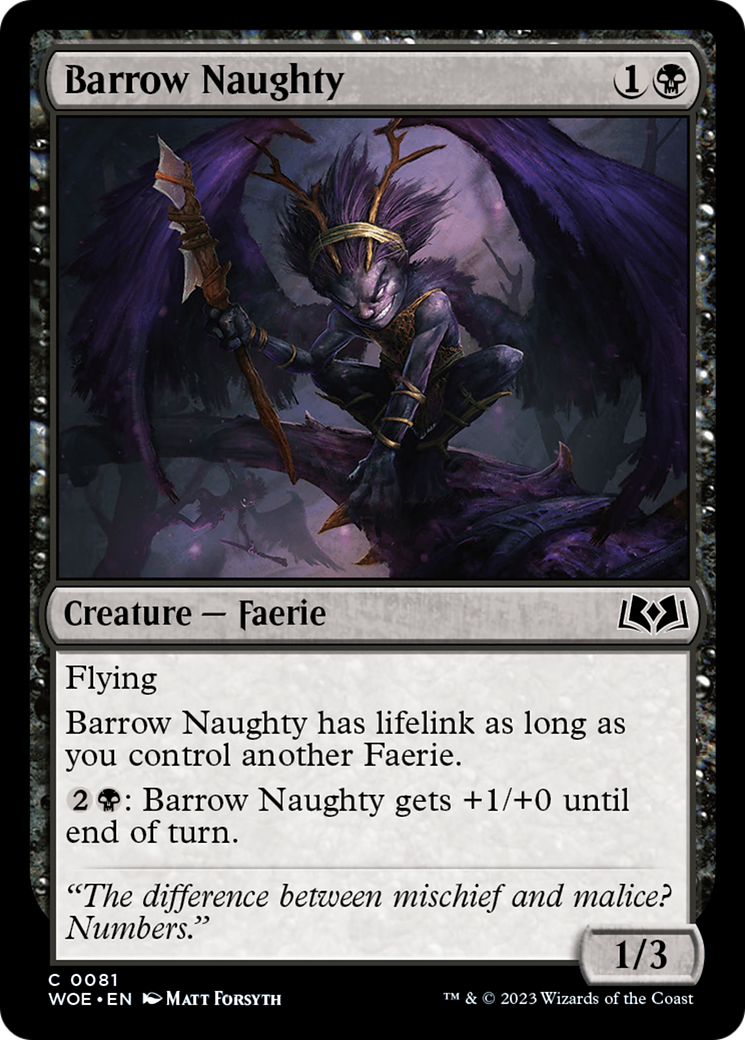 Barrow Naughty (WOE) 81 - WZRD TCG