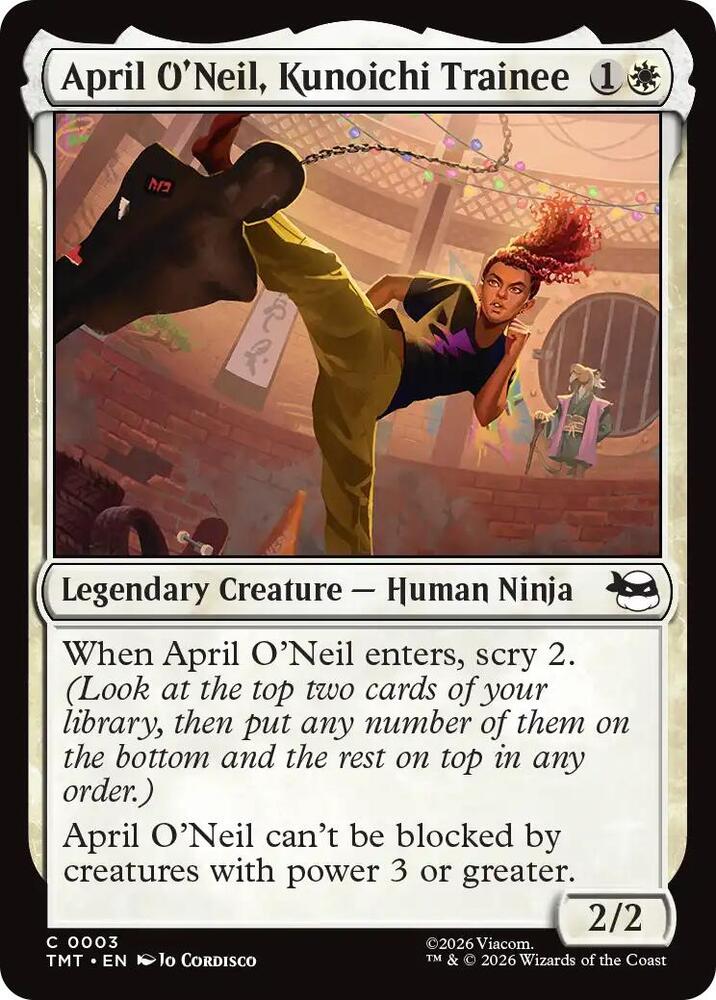 April O'Neil, Kunoichi Trainee, TMT, 3, NM