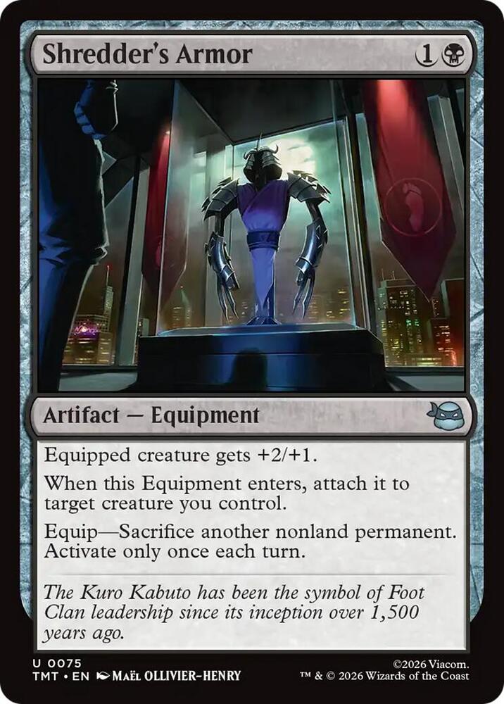 Shredder's Armor, TMT, 75, NM