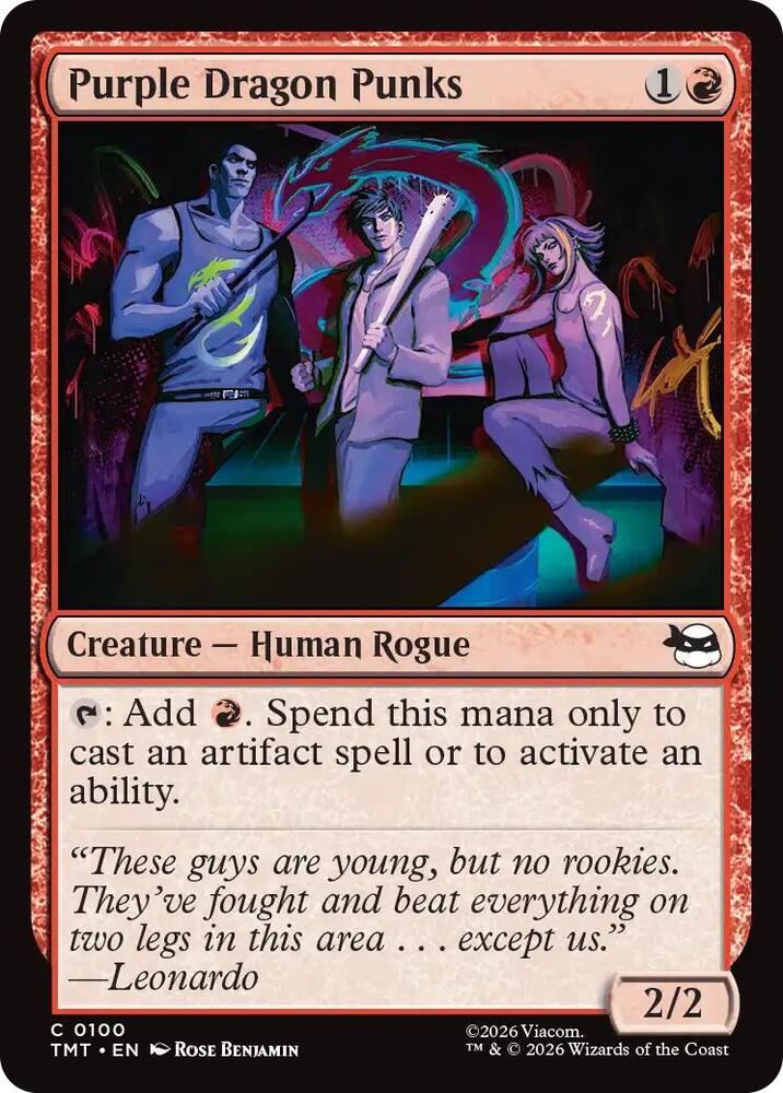 Purple Dragon Punks, TMT, 100, NM