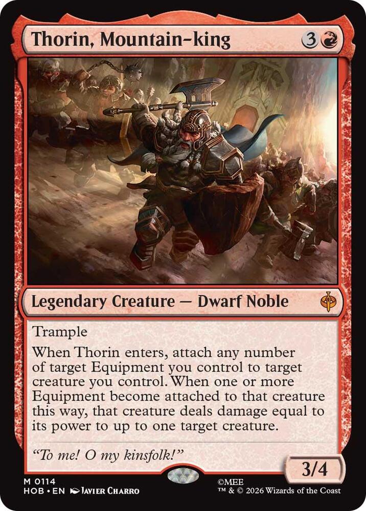 Thorin, Mountain-king, HOB, 114, NM