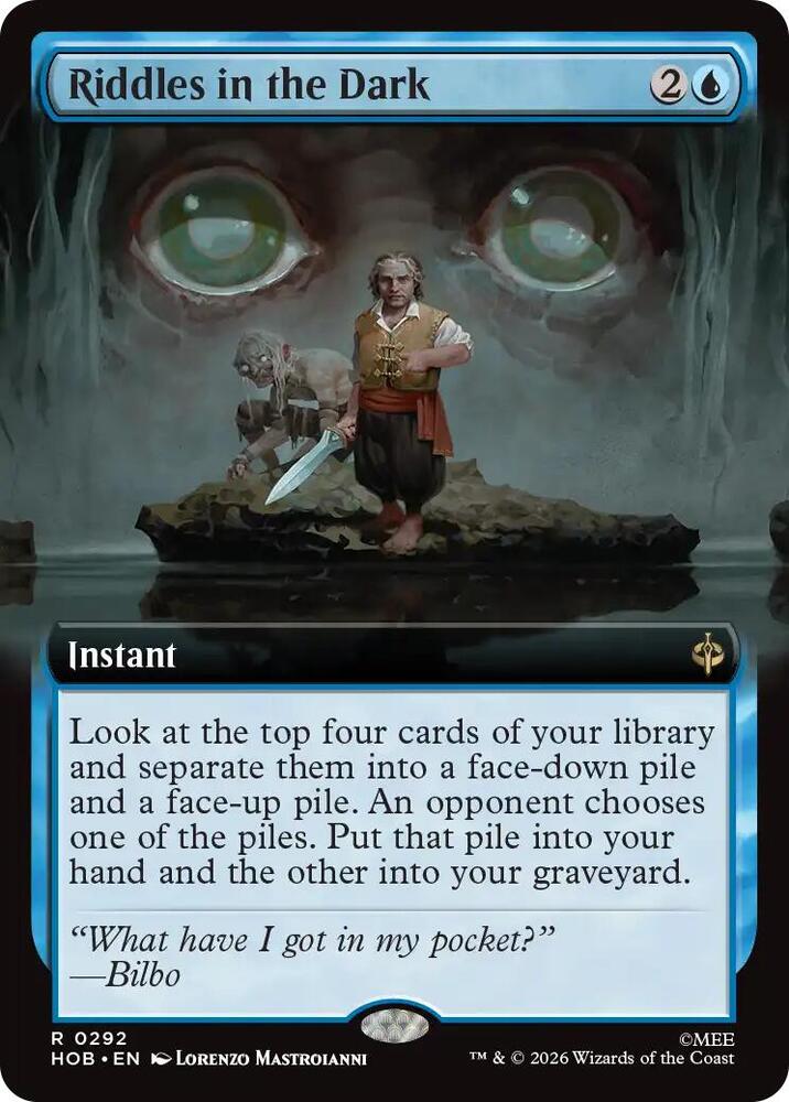 Riddles in the Dark (Extended Art), HOB, 292, NM