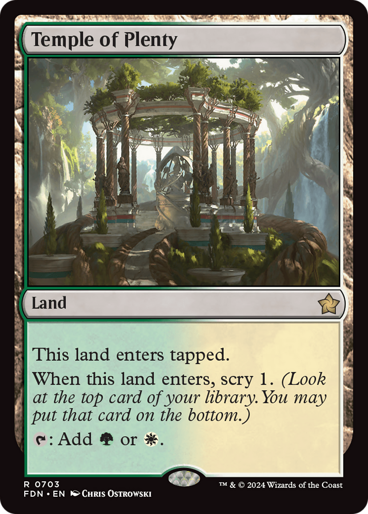 Temple of Plenty (FDN) 703 - WZRD TCG