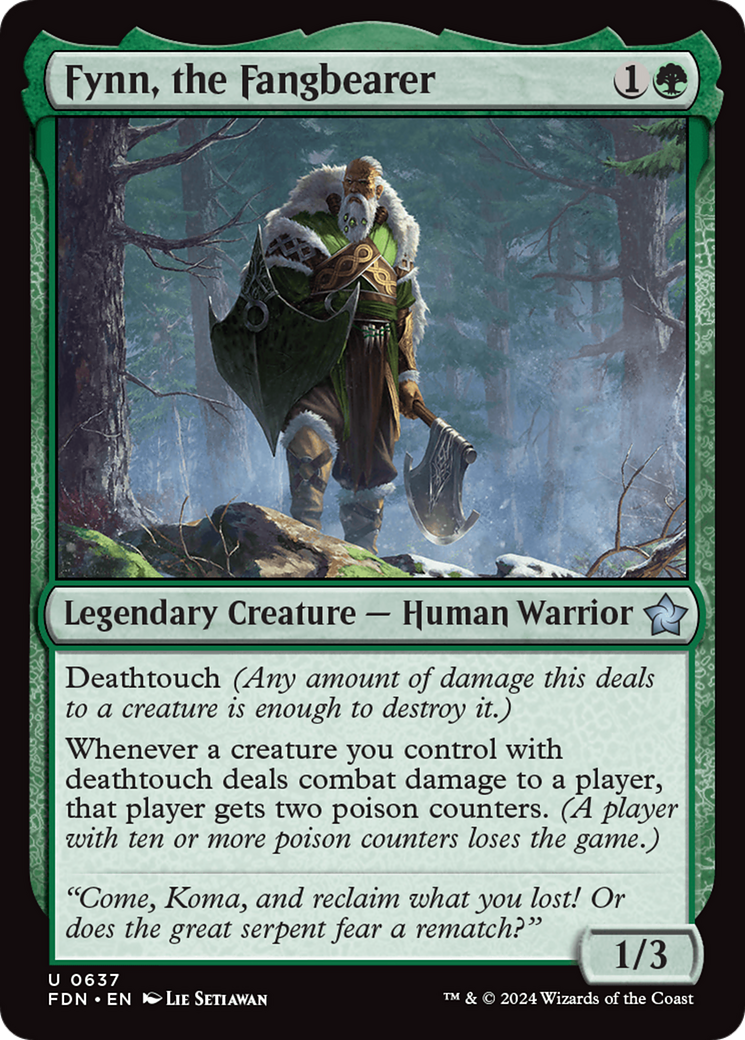 Fynn, the Fangbearer (FDN) 637 - WZRD TCG