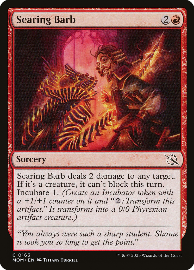 Searing Barb (MOM) 163 - WZRD TCG