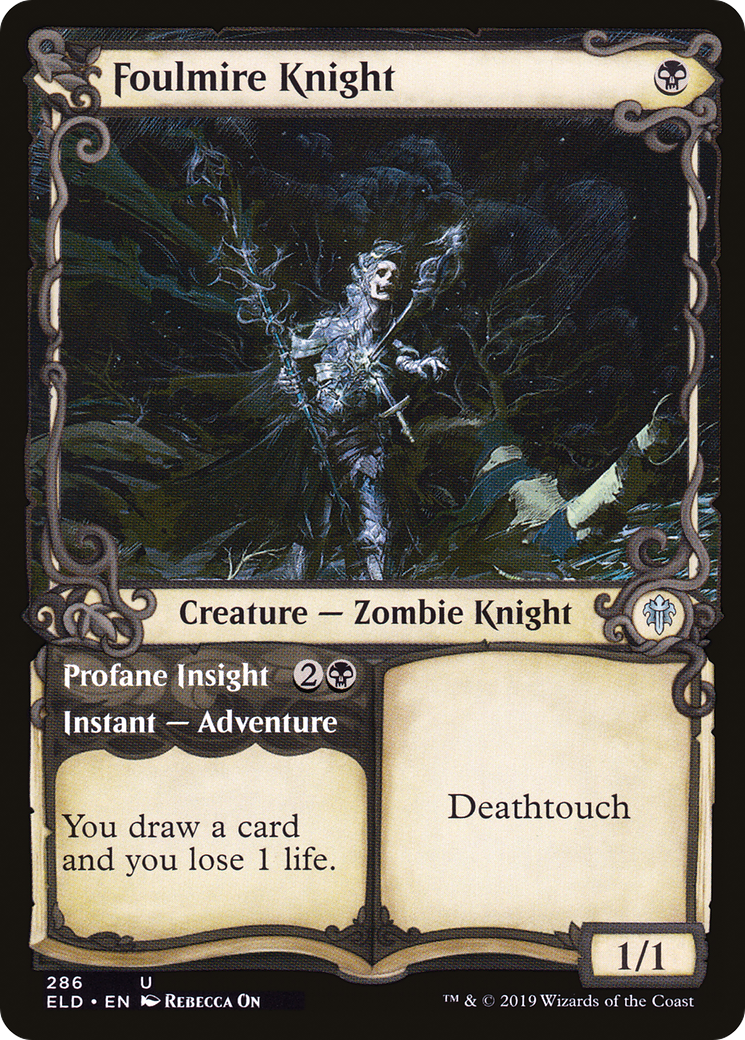 Foulmire Knight (DFC) (ELD) 286 - WZRD TCG